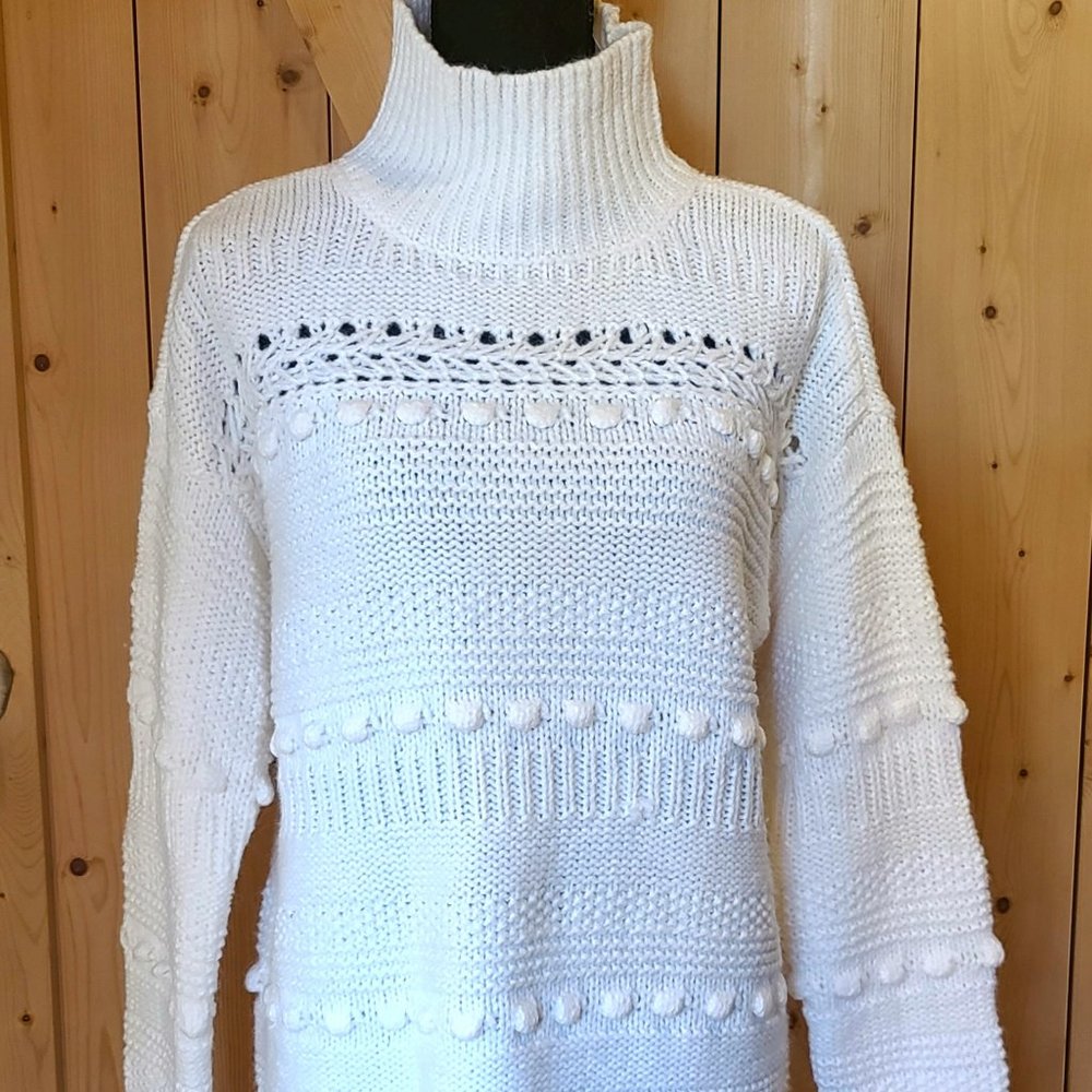 Lou & Grey Mock Turtleneck Sweater, M